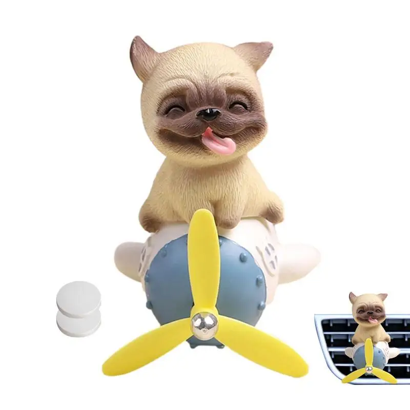 

Освежитель воздуха с вентиляционным пропеллером, симпатичный Спиннинг для собак, освежитель воздуха для автомобиля, вентилятор для выхода воздуха, украшение для автомобильного духов, восхитительный