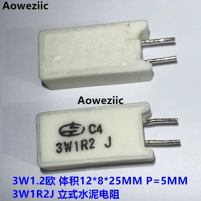 

3W1.2RJ vertical cement resistor 3W1R2J brand new genuine product