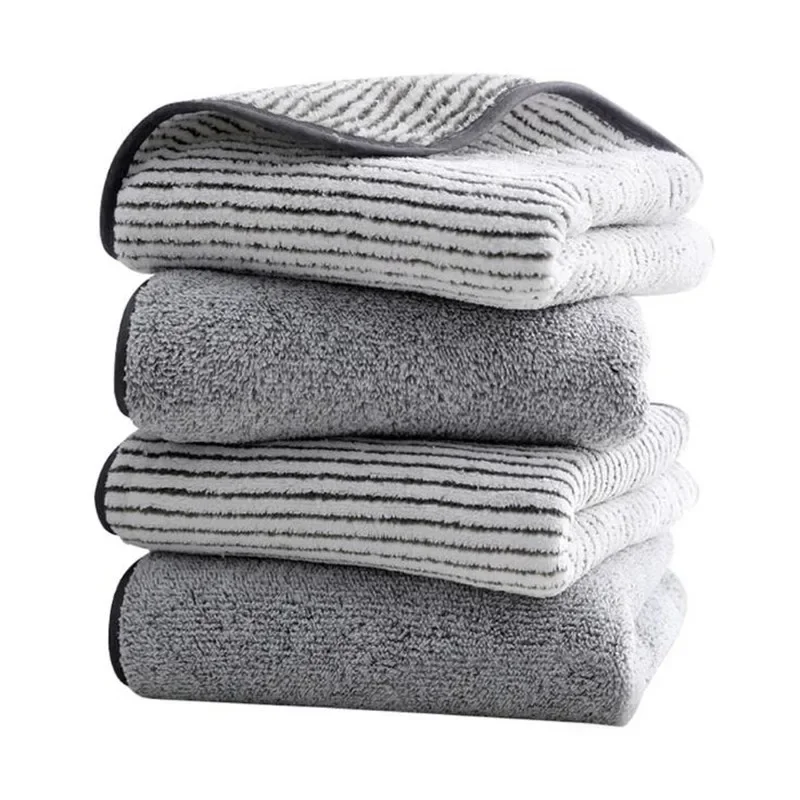 Bamboo Charcoal Fiber Towel Set Coral Velvet Bath Towel Adult Microfiber Bamboo Charcoal Face Hand Bathroom Bath Set