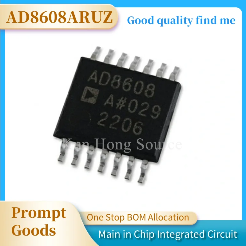 

1 шт./партия, новый и оригинальный AD8608ARUZ AD8608ARU TSSOP-14