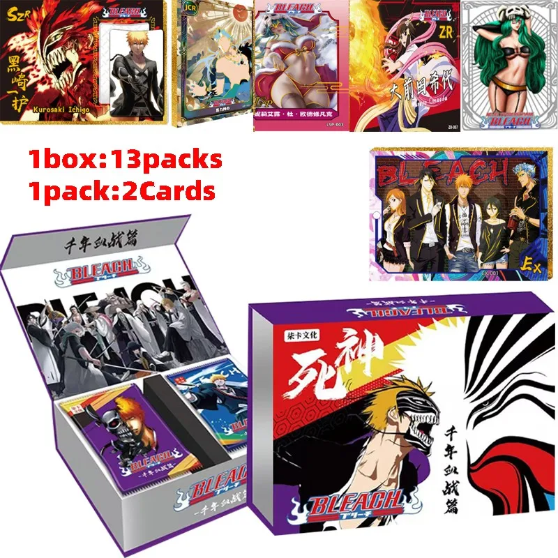 2023 New Bleach Collection Cards Booster Box Tcg Anime Szr, Jcr, Exr, Sxr Rare Card Anime Giapponesi Cartas