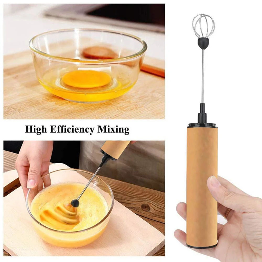 Mini Milk Frother Handheld Foam Maker For Lattes Whisk Coffee Cappuccino Frappe Matcha Hot Chocolate Egg Beater Drink Mixer