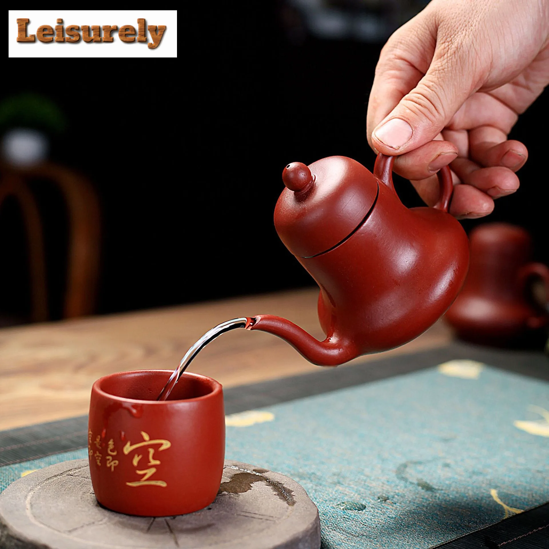 150ml Elegant Yixing Purple Clay Teapots Handmade High Siteng Pot Raw Ore Dahongpao Mud Tea Maker Kettle Chinese Zisha Tea Set