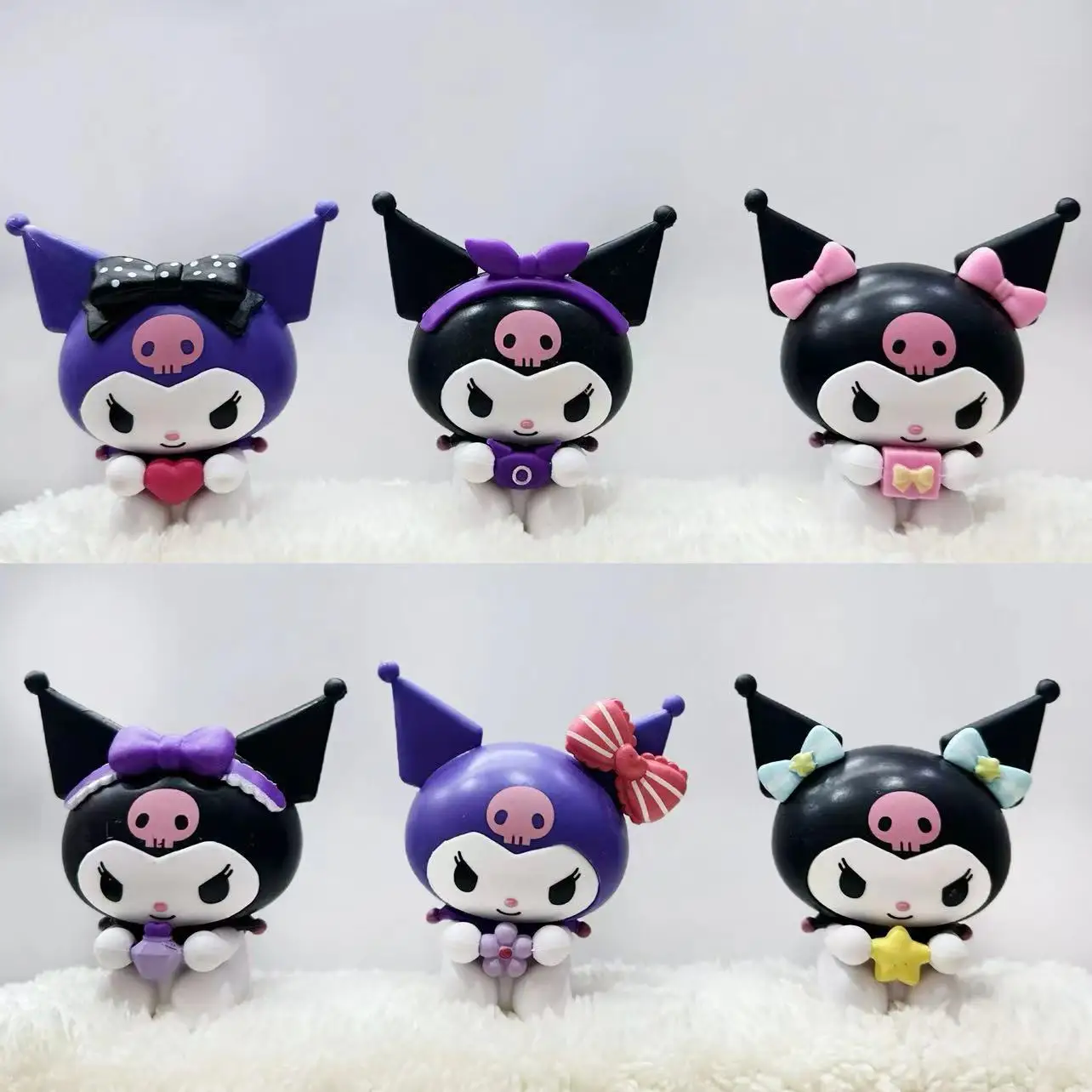

Sanrio серия сердечный подарок Kuromi сюрприз коробка мультфильм японская ручная работа искусственная кукла яйцо коготь машина новый выпуск
