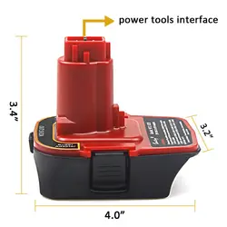 DCA1820  for Milwaukee 18V li-ion battery convert for Dewalt old 18V nicad DC9096 DC9180