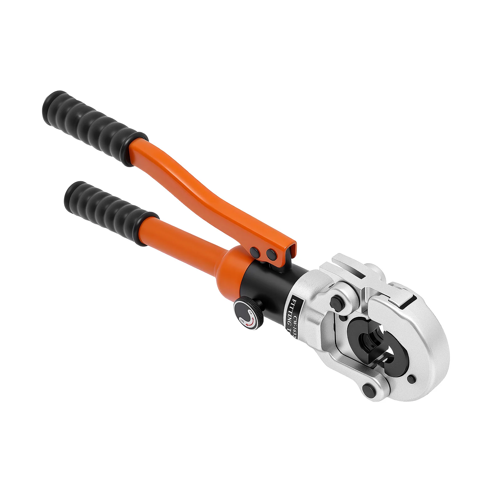 NEUESTE Crimpzange V-Kontur Orange Hydraulische Zange 360 ° Drehbarer Kopf 8T/80KN mit 5 Satz* Matrizen V12, V15, V18, V22, V28 – Detail 5