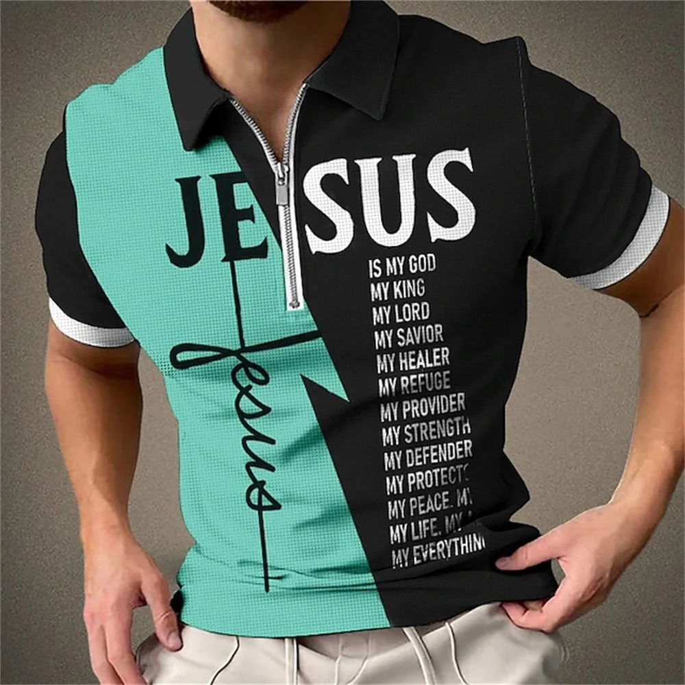 

Polo Zipper Men's Golf Wear Fashion Clothing Cloth Famous Brand Classic Breathable Short Sleeve Quick Dry Outdoor Man Business