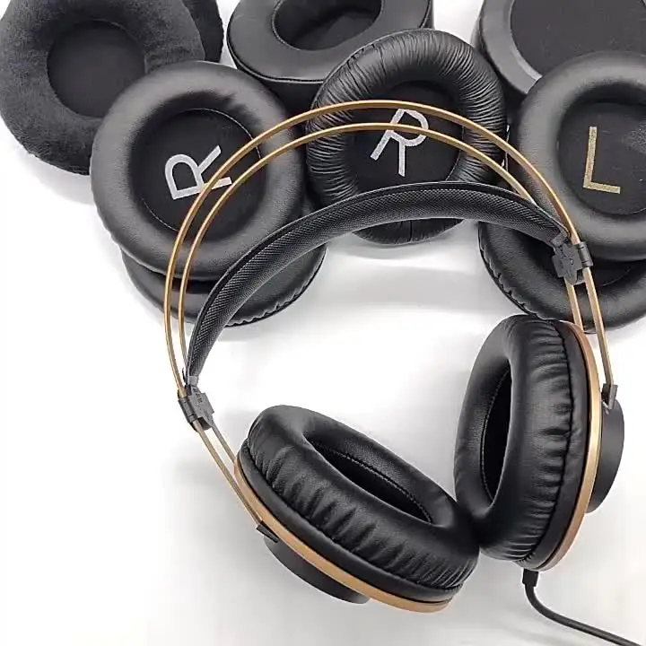 Cuscinetti Auricolari Di Ricambio Per Cuffie AKG | Schiuma Memory Foam | Per Modelli K52, K72, K92, K240, K242 | Nero - Foto 3