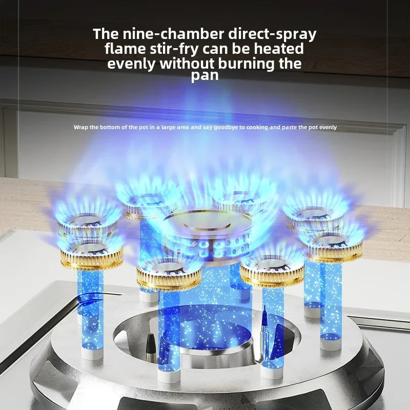 Kitchen Stove 5KW Fire Gas Stove Liquefied Natural Gas Double First-class Energy Efficiency Table Embedded Dual-purpose