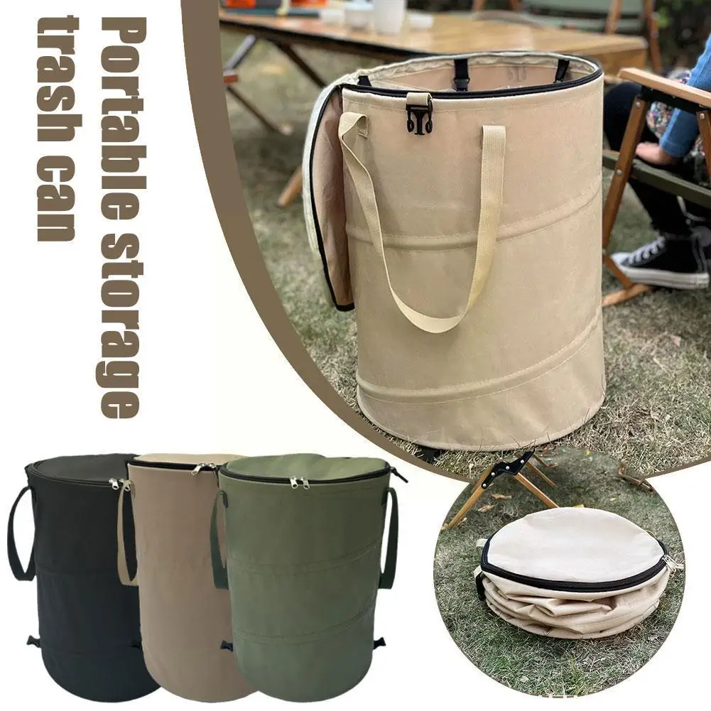 Garden Trash Can Folding Trash Can Garden Storage Fallen Capacity