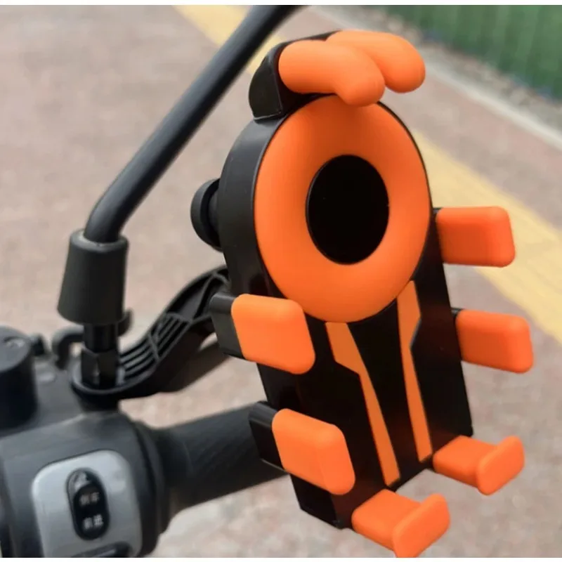 360° Rotatable Bike Phone Holder Shockproof Universal Mount with Secure Non-Slip Grip for Mountain Road Cycling Electric Bicycle