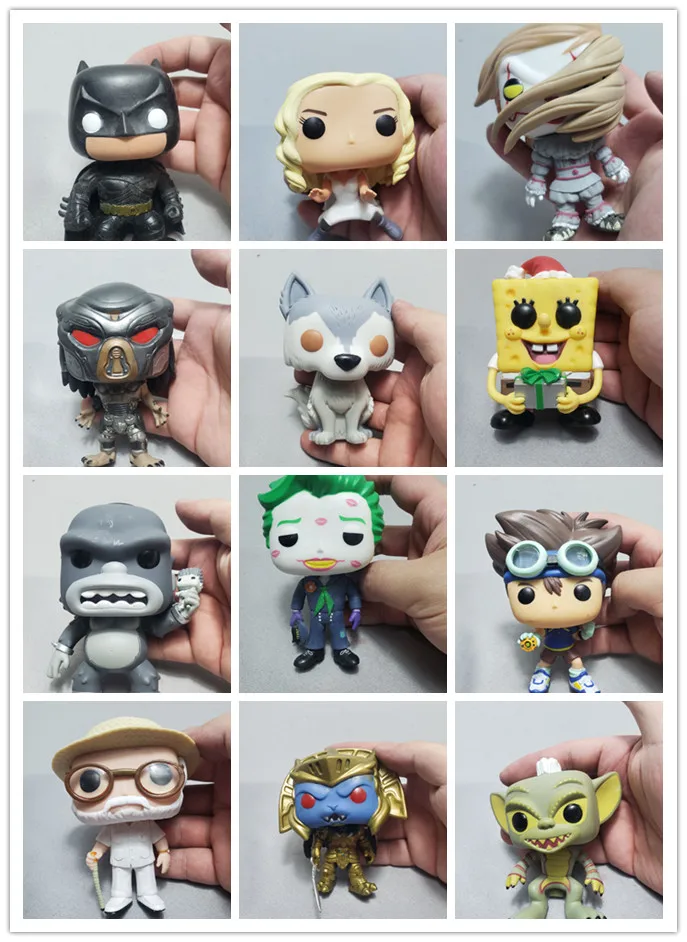 Pop Joker Predator The Saw Cheshire Cat Bioshock Clip Space Jam Mad Hatter Cartoon Animation Figure Model Toys