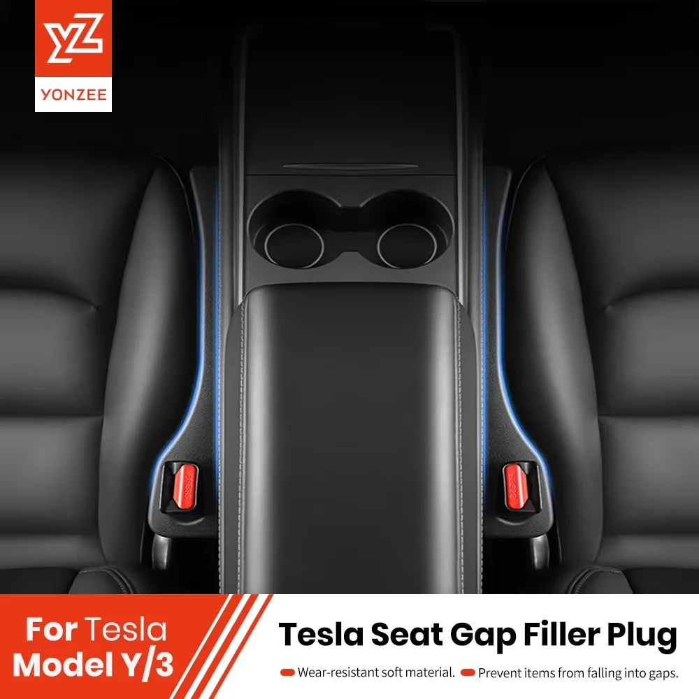 YZ pour Tesla siège de voiture Gap remplissage couture latérale bouchon bande style siège Gap étanche remplissage bande intérieur décoration fournitures