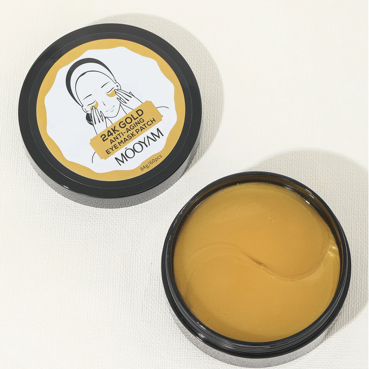 Collagen Eye Mask Eye Mask Patch 60pcs Eye Masks Collagen 24K Gold Under Eye Patches for Puffy Eyes Dark Circles Bags Hyaluronic Acid Moisturiser Eyes Care
