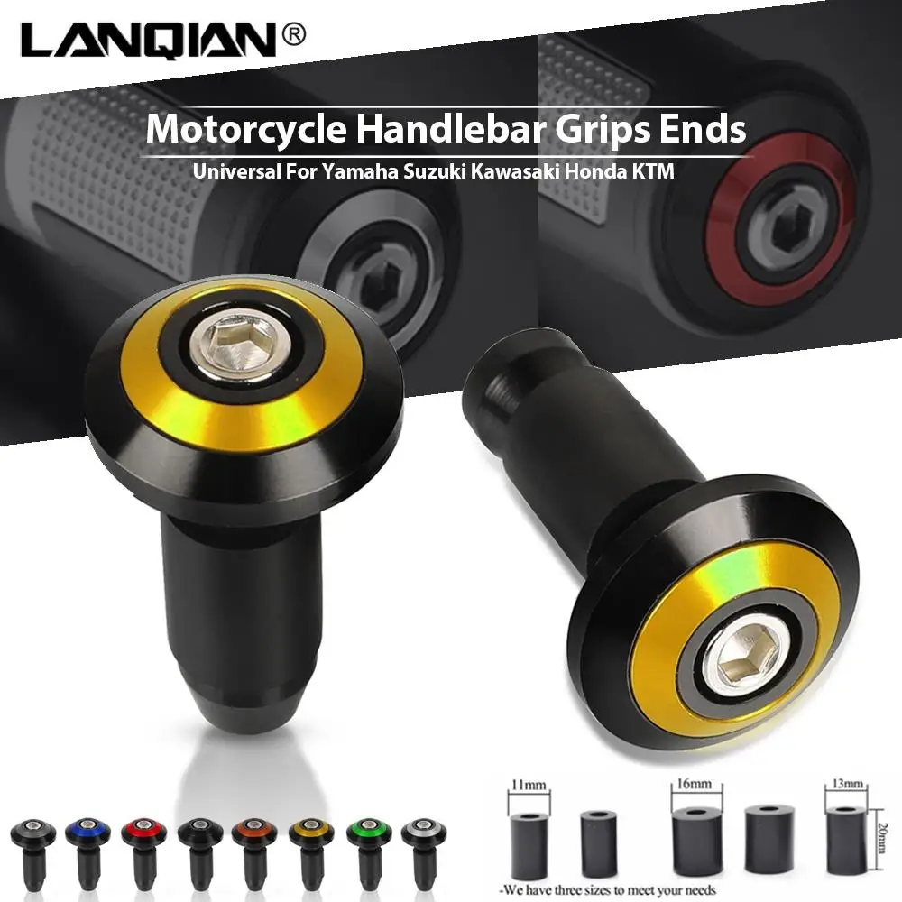 

Motorcycle Handle Bar Ends Cap Anti Vibration Silder Plug For Suzuki RM RMZ RMX DR Djebel 85 125 250 400 450 S SM XC SB Parts