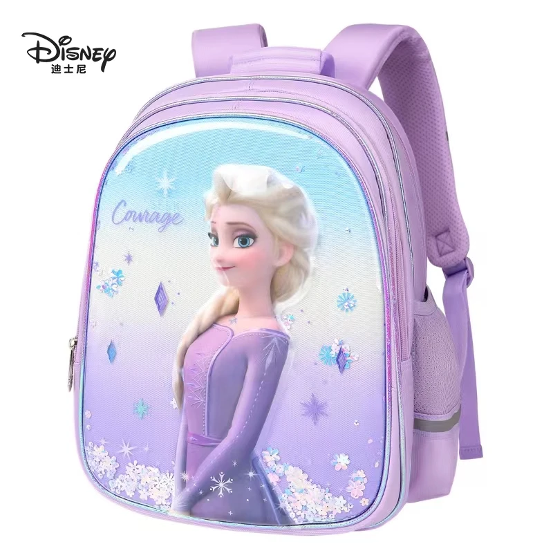2022 Disney Frozen School Bag For Girls Elsa Anna Primary Student Shoulder Orthopedic Backpack Grade 1-5 Large Capacity Mochila