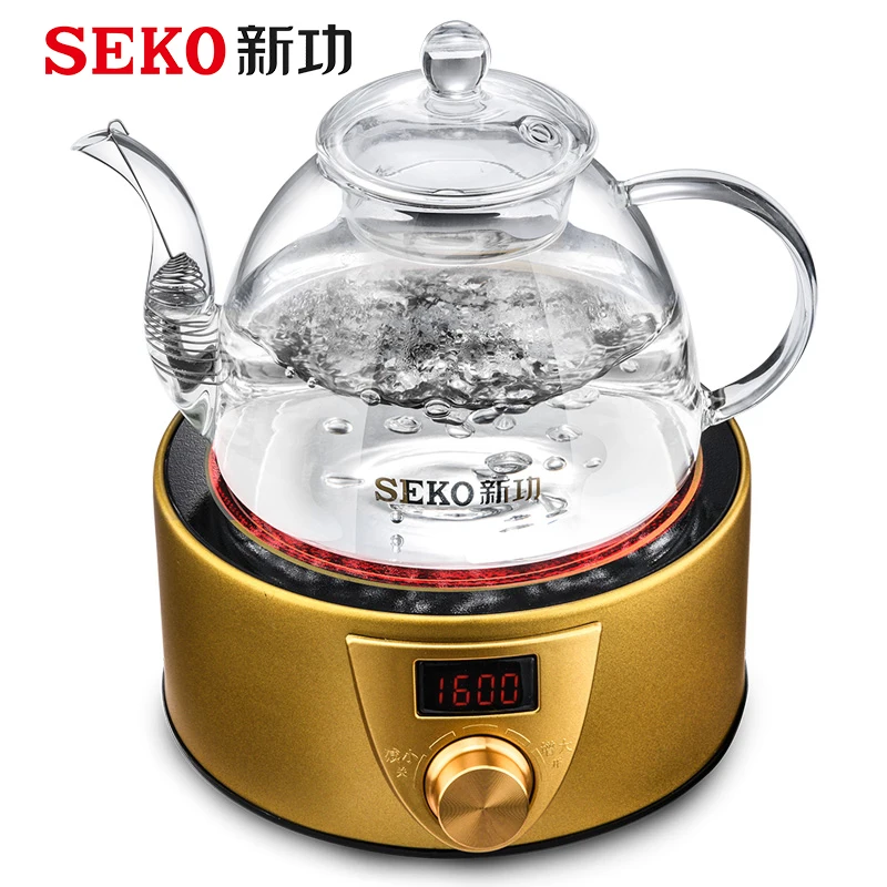 SEKO Q6A Mini Infrared Cooker with High Borosilicate Glass teapot