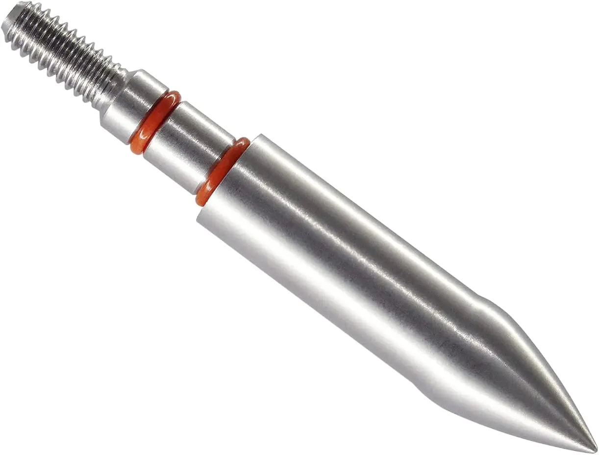 

Stainless Steel Archery Field Points, Easy Pull Various Outside Diameter,85/100/125/150 Grains,Screw in Archery Field Tips