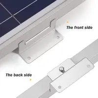 16 pièces/ensemble Kits de support de montage de panneau solaire 4/8 unités panneau solaire support de montage en aluminium z support pour RV, toit, bateau 4