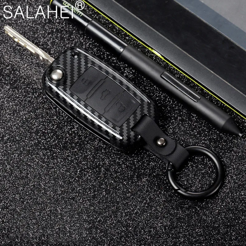 ABS Carbon fiber Car Remote Key Case Cover for VW Golf Bora Jetta POLO GOLF Passat For Skoda Octavia A5 Fabia For SEAT Ibiza L key case key case cover car key shell