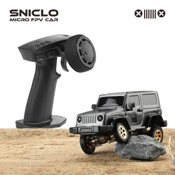Sniclo 3010 랭글러 RC카, 화이트, Gery RTR 버전, 마이크로 RC카, 원격 제어 자동차, 테이블 데스크 레이스카, 장거리 60 분, 1:64