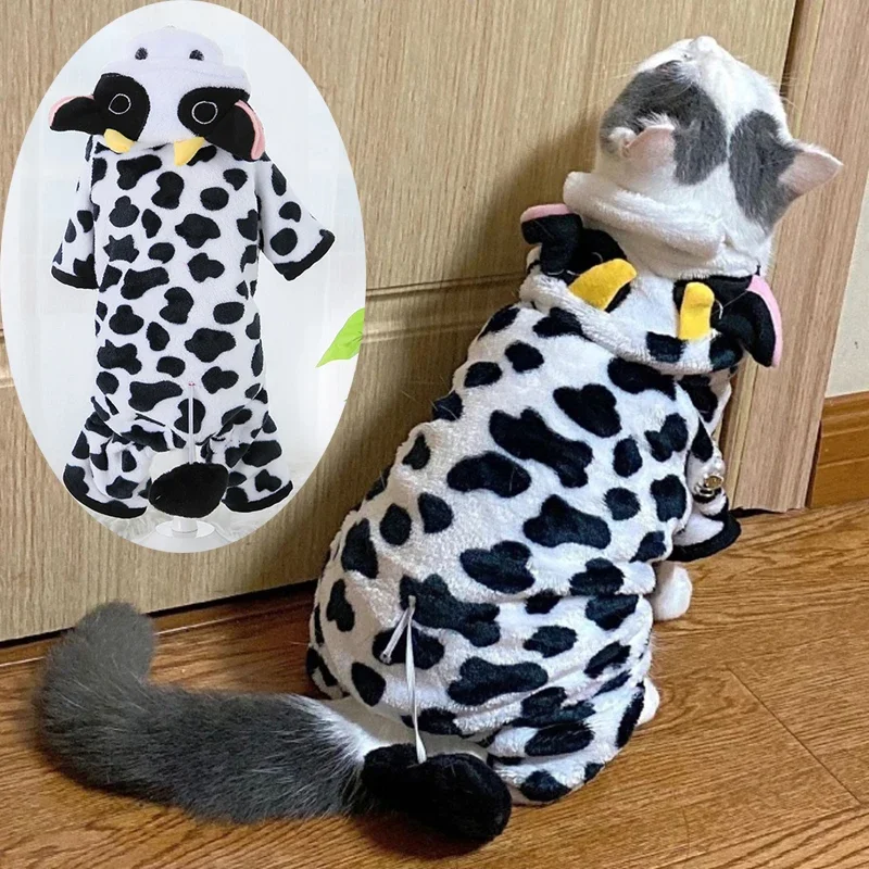 Warm Flannel Pet Jumpsuit 5