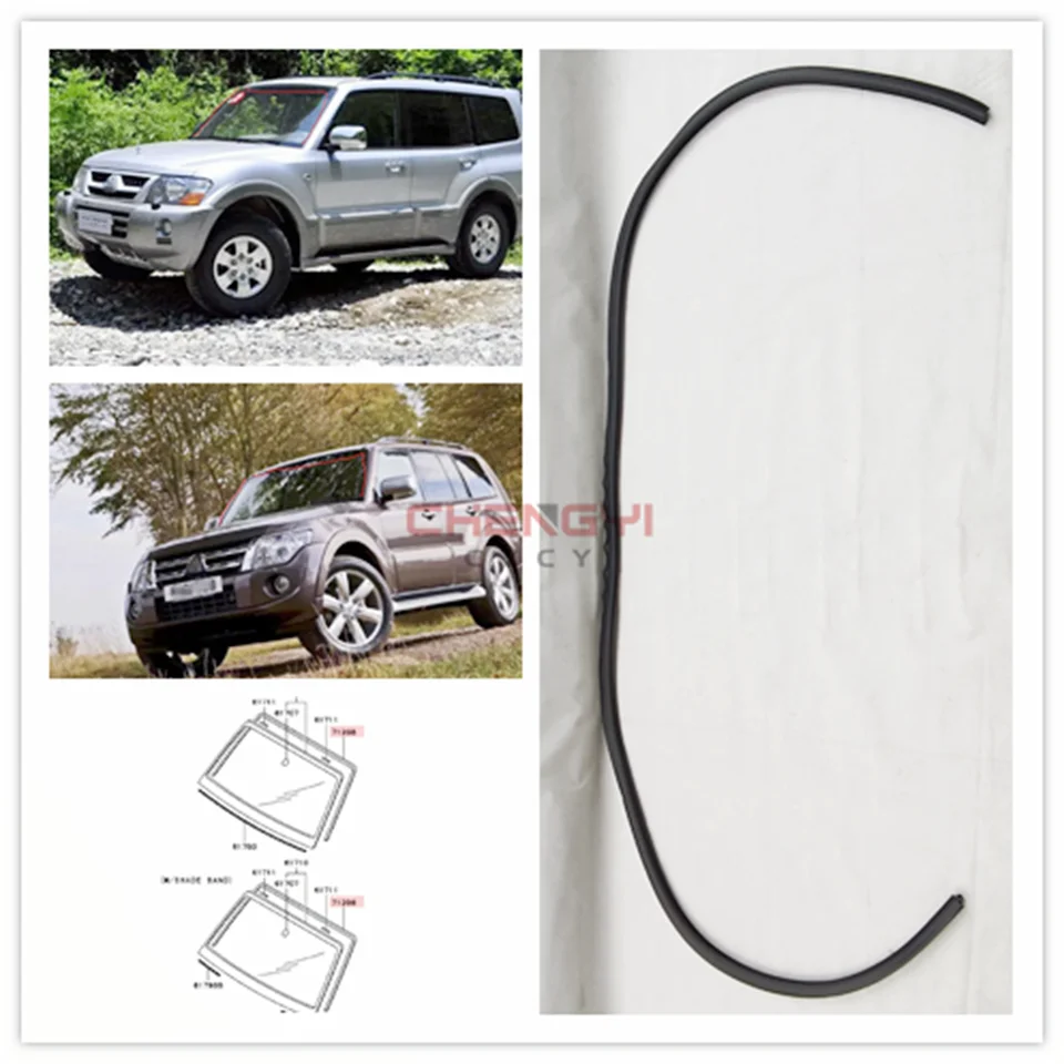 4個入り ウィンドウウェザーストリップ サイドドアガラス アウターモールディングトリム シーリングベルト 三菱パジェロ モンテロ V 4 個の窓ガラス ウェザーストリップサイドドアアウターモールディングトリムシールベルト三菱パジェロモンテロ V73 V93 V97 2 車の窓 ... 車用アウタードアウィンドウ用ラバーウェザーストリップ に適合する モンテロ に適合する パジェロ 2代目 V31 V32 V33 V