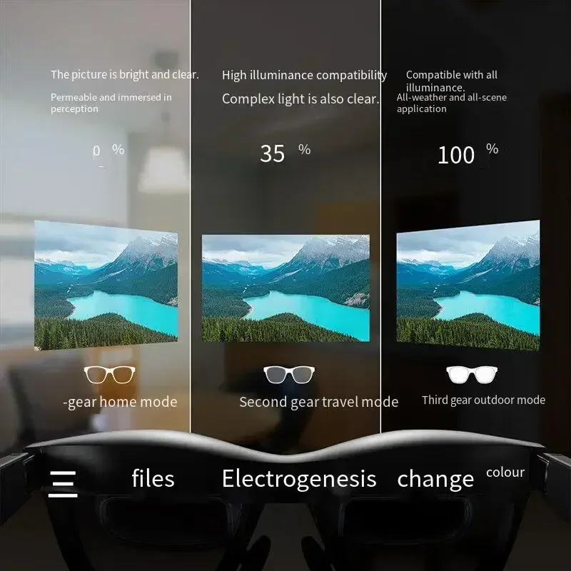 In Stock XREAL Air 2 Ultra Smart AR Glasses 6 DoF 52 Fov 4K 3D HD 385'' Space Giant Screen Private Cinema 1080p View Glasses