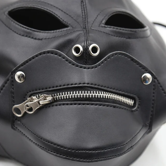 Open Eye Mask Hood with Zipper 5