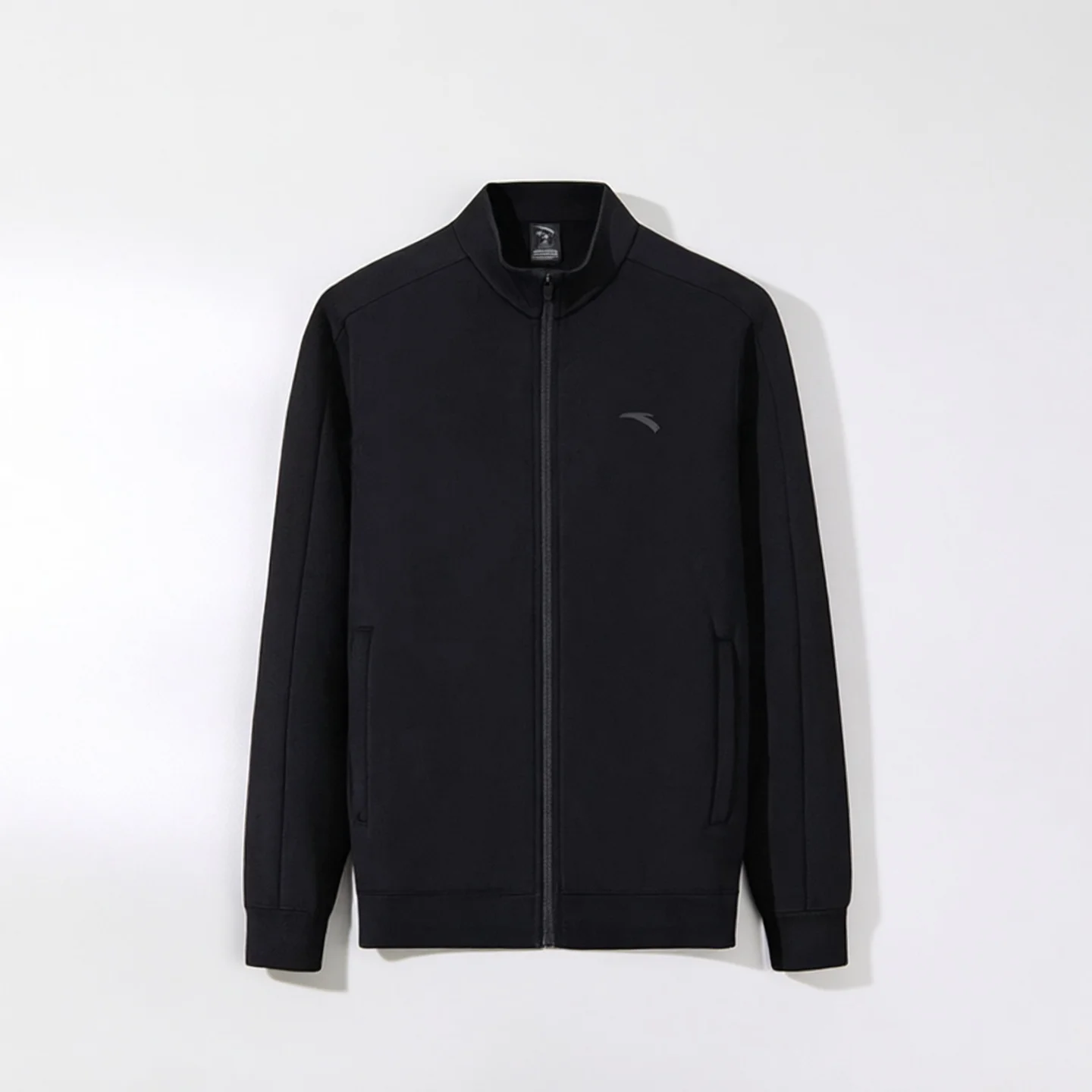 안타 남성용 플리스 안감 스포츠웨어 재킷 비즈니스 스타일 스탠드 칼라 오픈 가디건 겨울 신상품 52547728N 폴리에스터 면 혼방