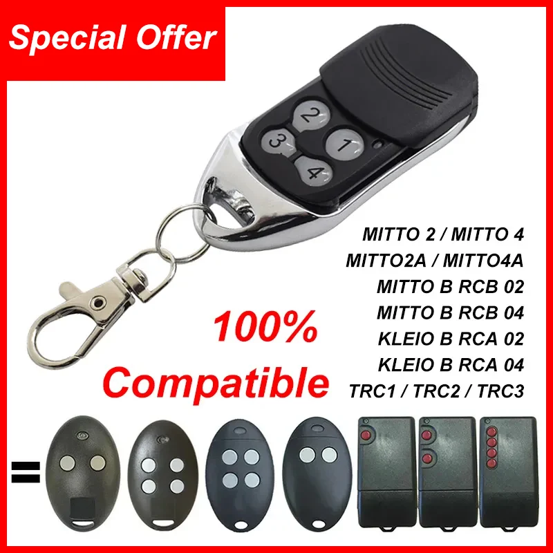 Per Mitto 2 4 2A 4A B Rcb Kleio B Rca 02 04 Telecomando Garage Door Command Opener Trasmettitore Chiave Barriera Elettrica