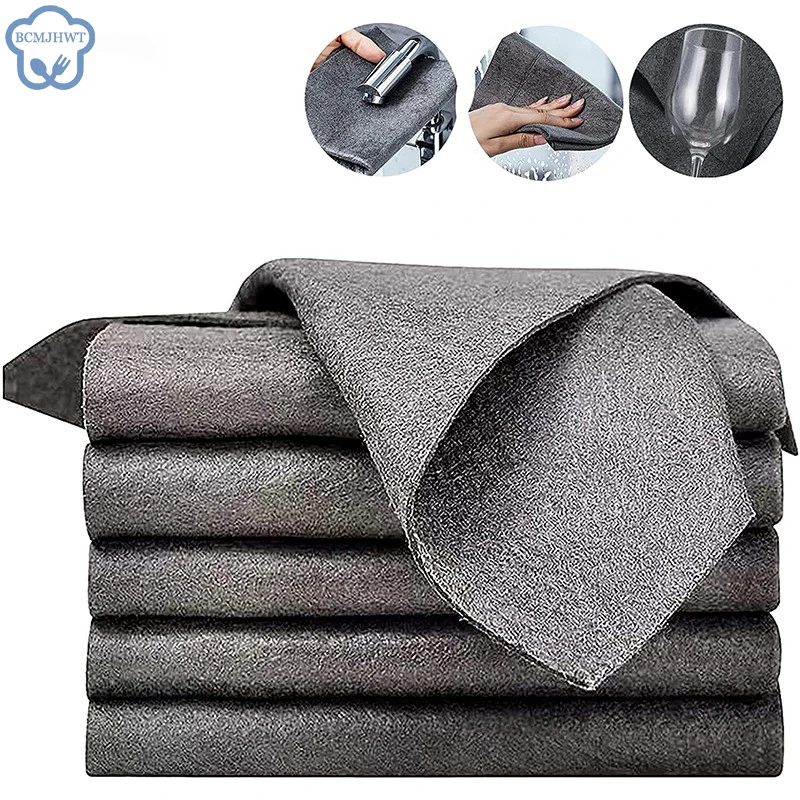 1/3/5/10pcs Magic Cleaning Cloth Microfiber Cleaning Rag No Watermark ...