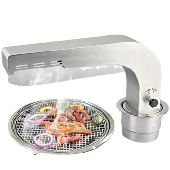 Gomito di scarico per barbecue Sfiato per fumo commerciale Negozio di barbecue Scarico per fumo di olio Scarico a pavimento Attrezzatura di scarico per negozi di carne arrosto