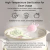 Teether Rattle Toy for 18M+, Food Grade Silicone Rabbit Bear Animals Toy, Sensory Toys for Toddlers, Travel Toys for Babies 2