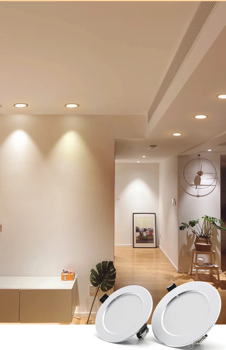 Spot LED Downlight Decke AC 220V 240V 9W 12W 15W 18W 21W Strahler kalt Warm Weiß Runde Einbauleuchte LED Spot Licht Beleuchtung – Detail 3