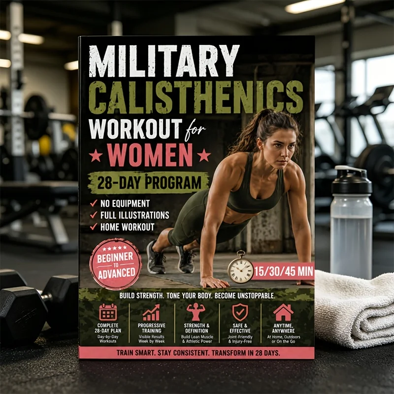 Calisthenics Workout For Women: A 28-Day Bodyweight Program To Build Strength, Lean Muscle & Real Energy At Home—No Equipment.
