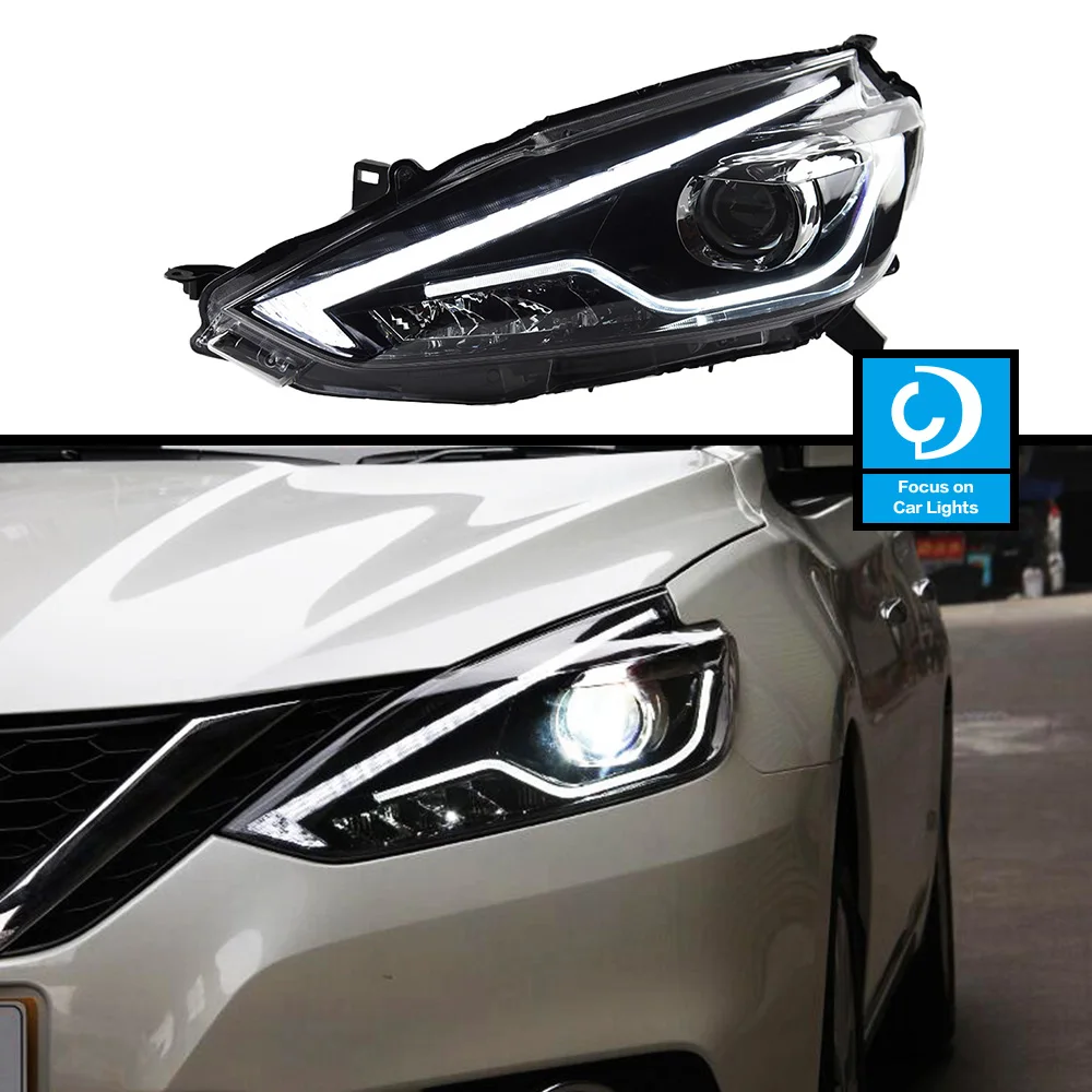 

4 шт., передние Автомобильные фары для Nissan Sylphy 2016 2017
