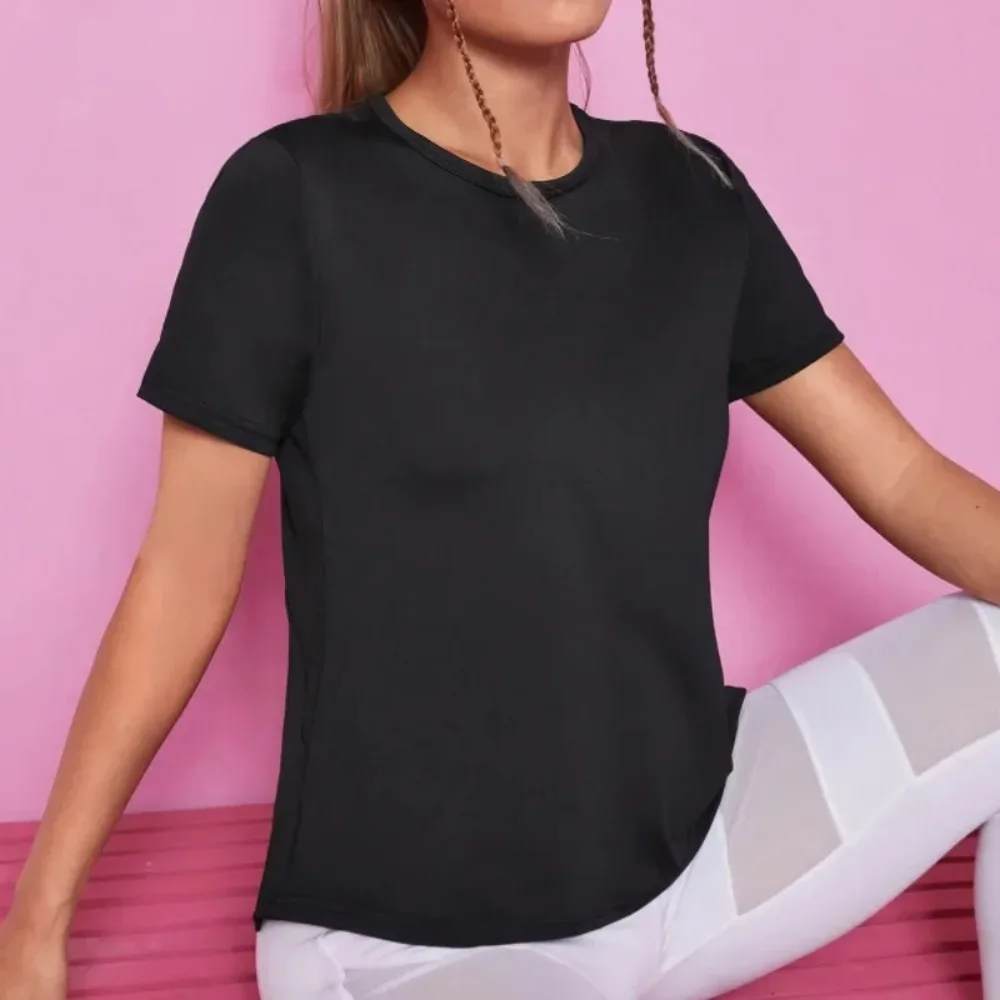 Women Seamless Yoga T-Shirt Female Fitness Crop Top Workout Gym Training Shirts Athletic Short Sleeve Yoga T-shirts Sportswear sports t shirt yoga top