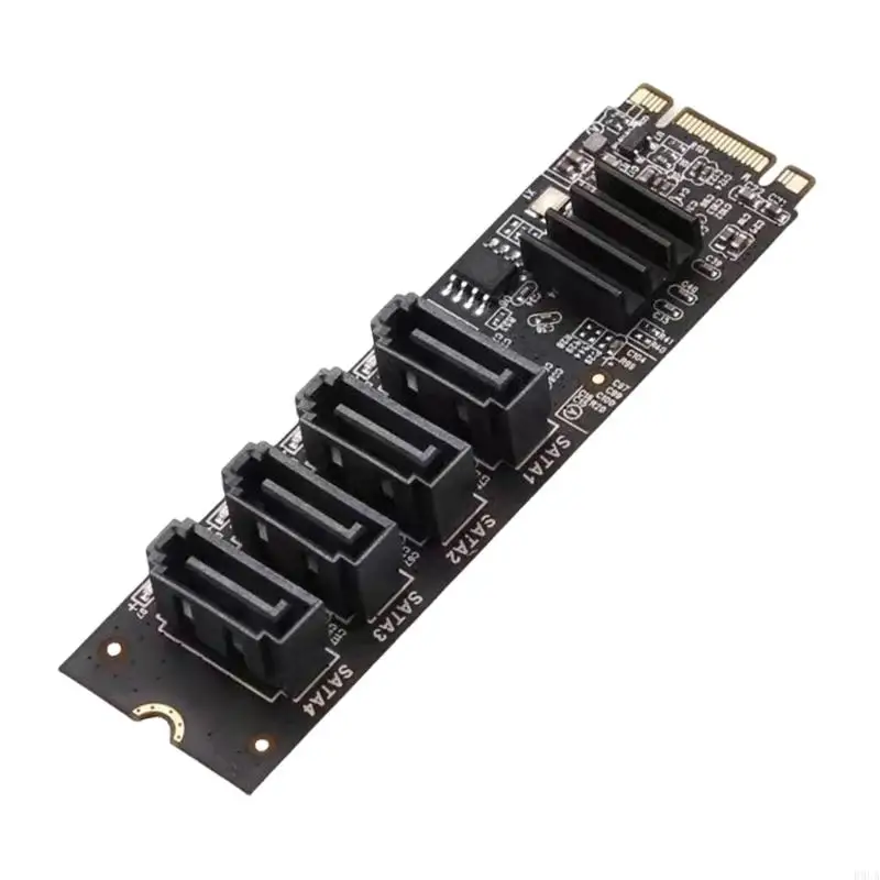 R9UA Efficient M.2 To 4 Port SATA3.0 Port Expension adapter Card Enhances Data Management for Multiple Environment