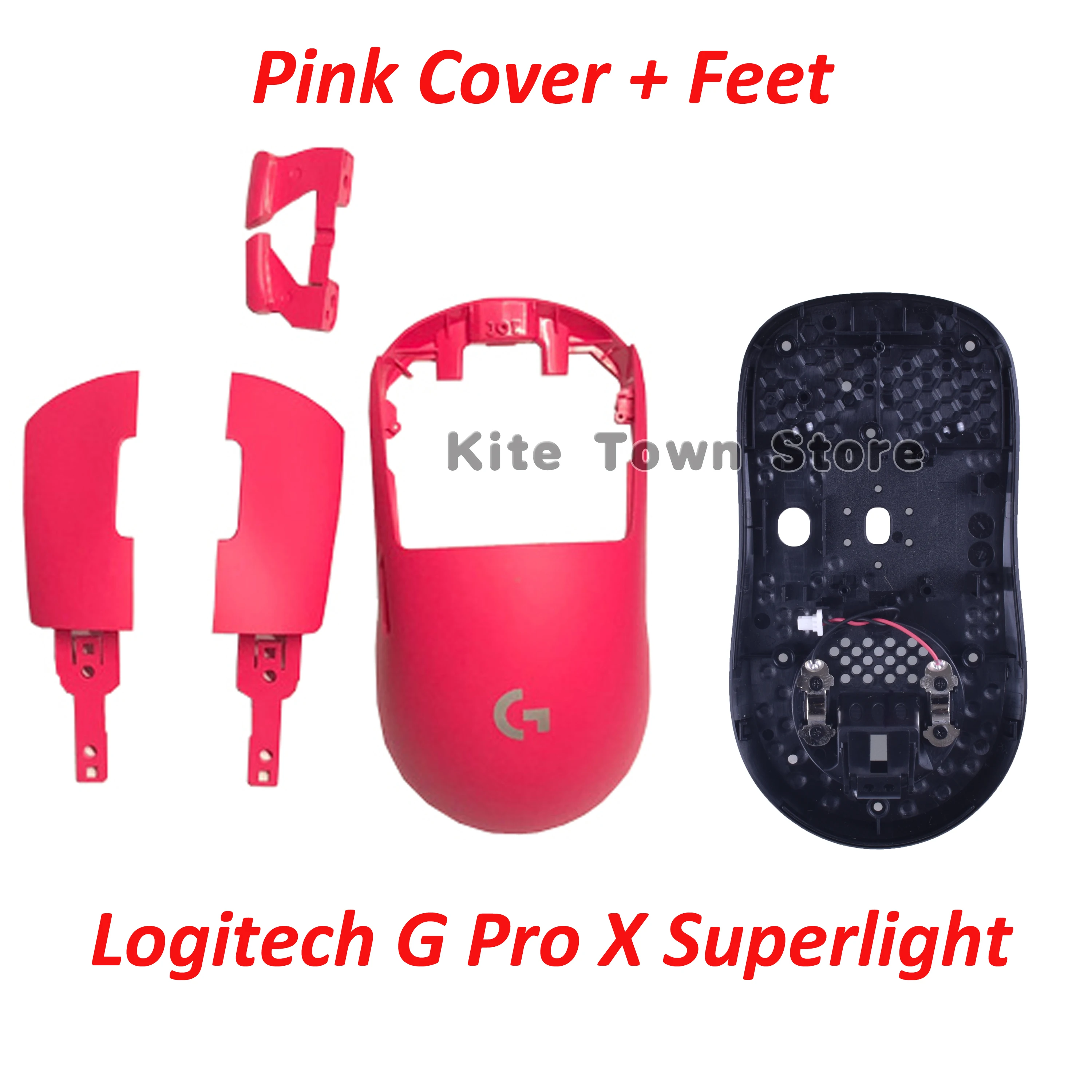 Placa de Botão Chave do Lado do Mouse Scroll Switch Cabo Capa Receptor para Logitech g Pro x Superlight Gaming Mouse Faça Você Mesmo Colorido Capa - Imagem 4