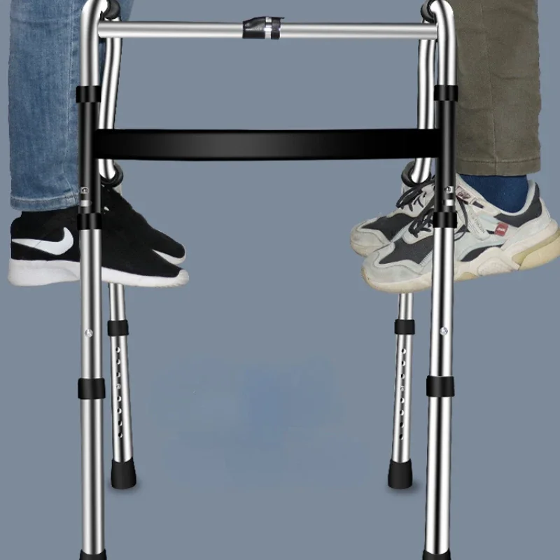 Disability Support Four-Legged Walker Cane Foldable Portable Enhanced Stability Walking Aid Disability Assistance 3