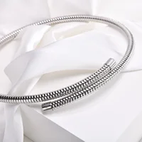 Collier de couple réglable pour femme, tour de cou ouvert, collier de salle, bijoux de déclaration commandés 2