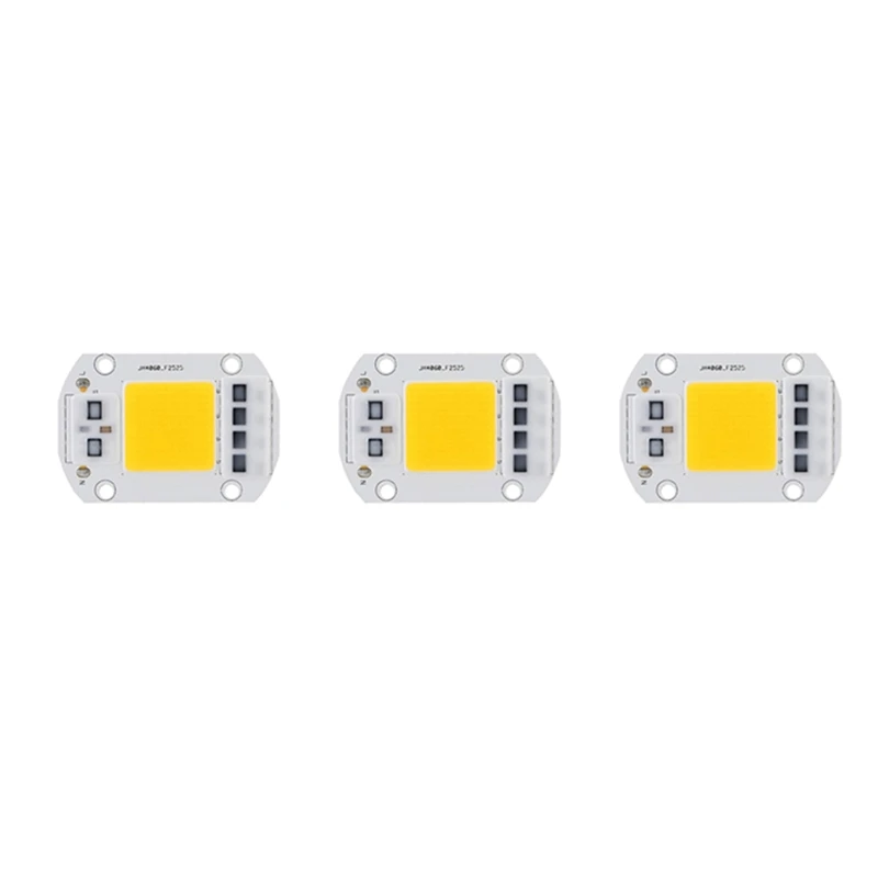 

3X Warm White LED Bubles Energy Saving Chip High Voltage Light Source High Power LED Chip For Traffic Lighting 100W 220V