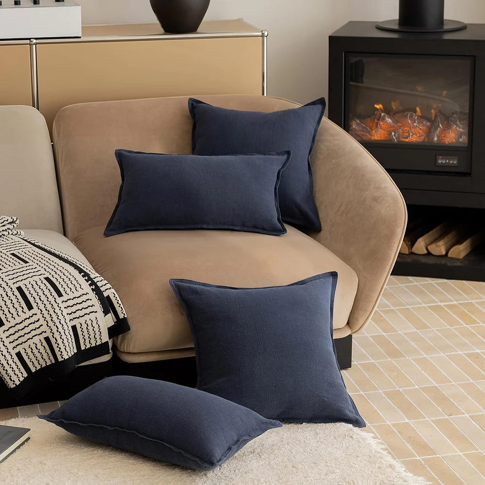 Decorative Ramie Cushion Cover Image 3