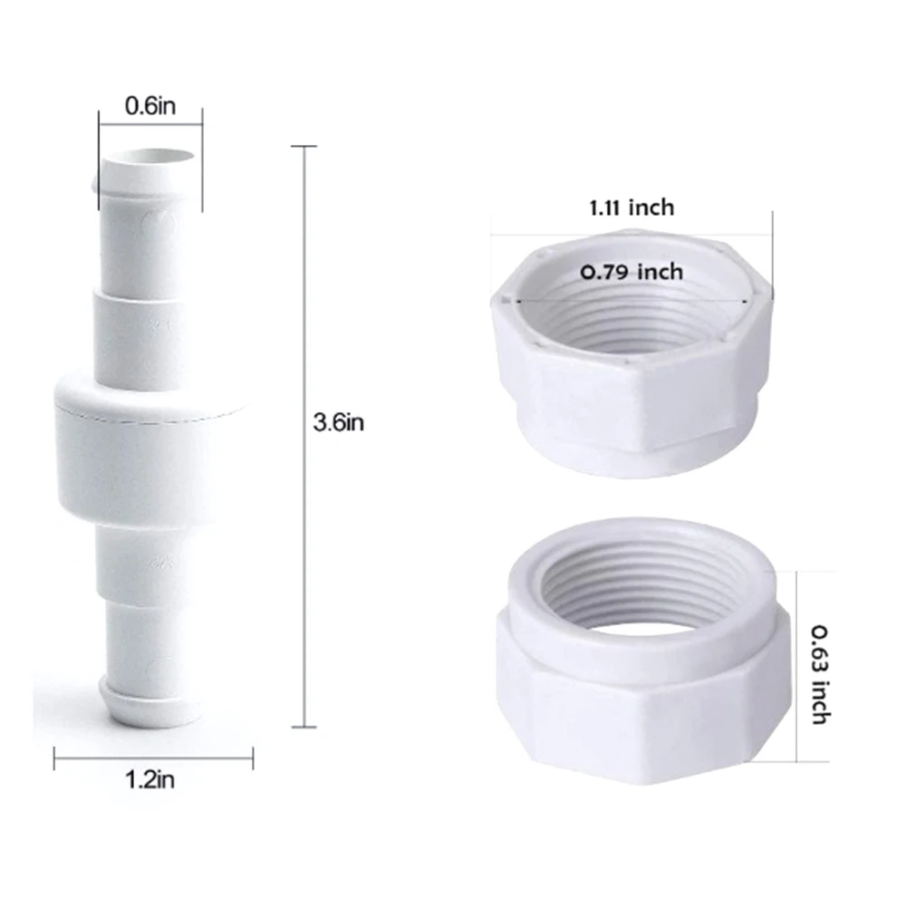 

Новинка, практичные детали для очистки бассейна, пластиковый высококачественный шланг, гайка D15, набор инструментов для очистки бассейна 380 180, очиститель бассейна