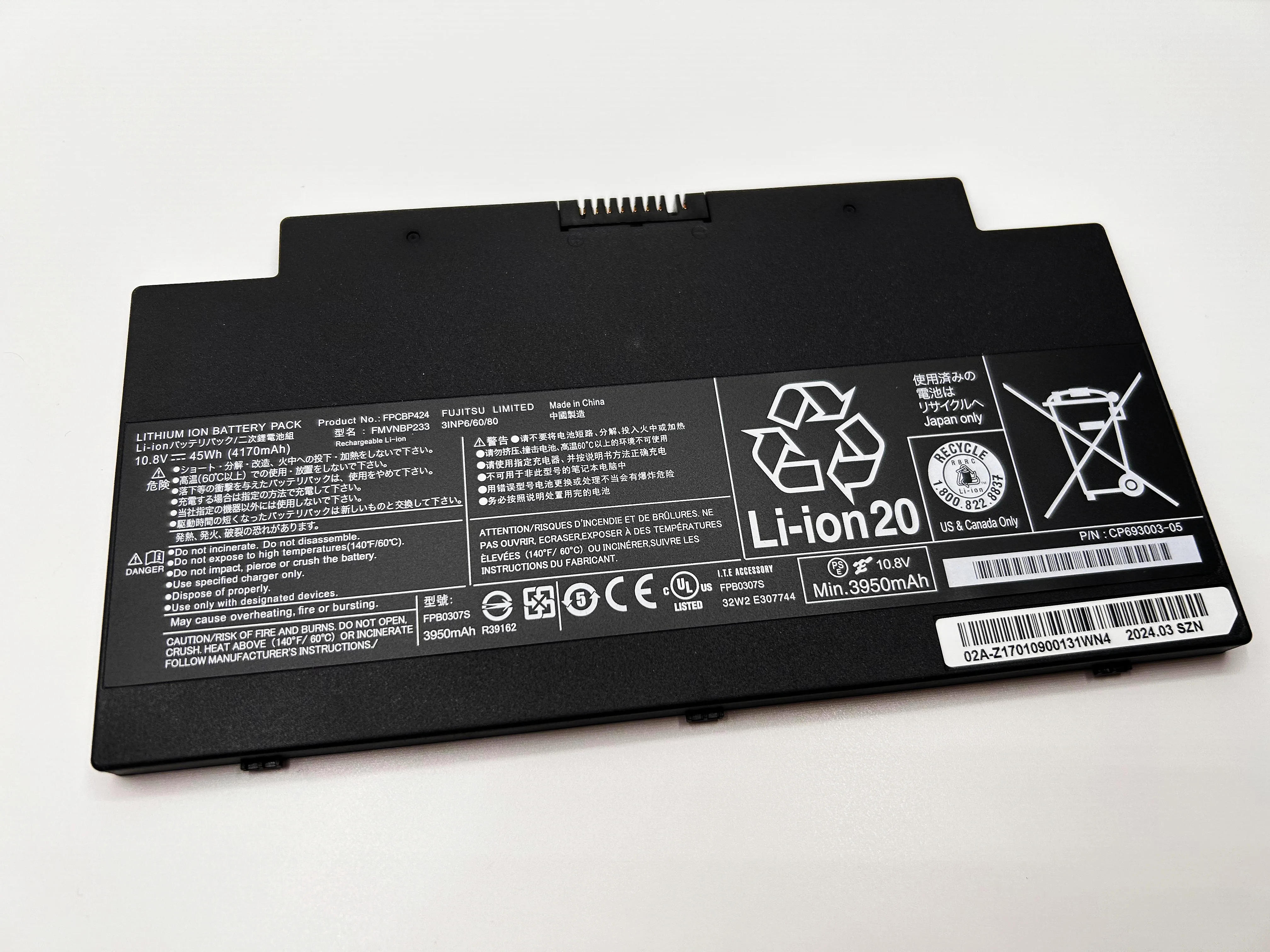 Original FPCBP424 FPB0307S Laptop Battery For Fujitsu LifeBook