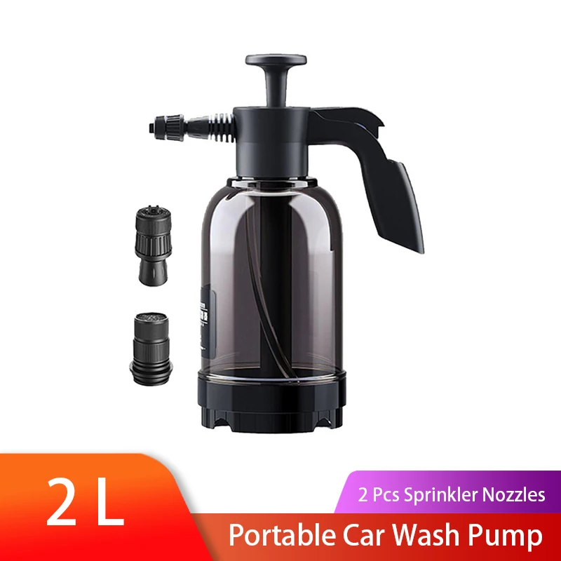 Portatile Multifunzionale A Pressione Manuale 2L Lancia Blaster Pompa Per Autolavaggio Spruzzatore D'Acqua Spruzzatore Di Schiuma Per Dettagli Auto In