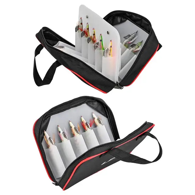 Fishing Tackle Binder Squid Hook Storage Bag Waterproof Bait Pouch  Organizer For Freshwater Saltwater Fishing Gear