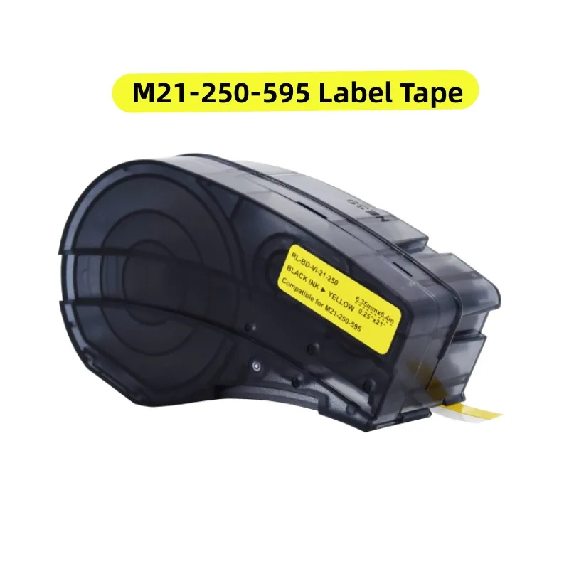 

Черная на желтой ленте для этикеток, совместимая с фотомагнитами 6,4 m