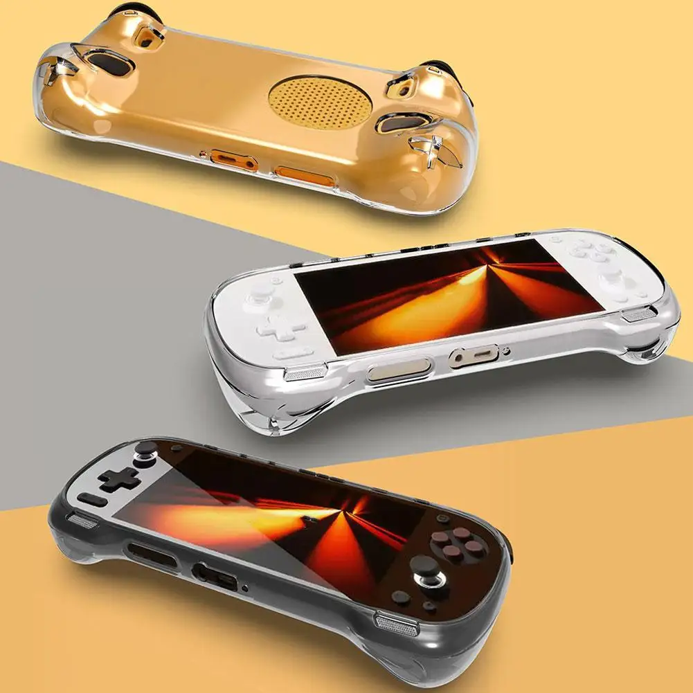 Case For AYANEO KONKR Pocket FIT Game Console Transparent Protective Shell TPU Soft Rubber Shockproof Cover Game Accessories